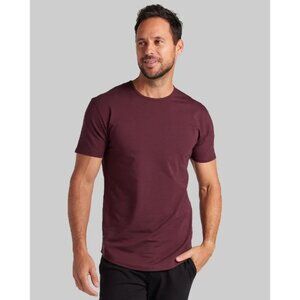 Men's Burgundy Short Sleeve Tee